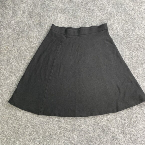 Ann Taylor‎ Skirt Womens SP Black Pull On A Line Flare Short Work Casual Travel - Picture 2 of 7